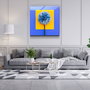 Wallity Pintura Decorativa de Vidrio Templado Multicolor 40 x 40